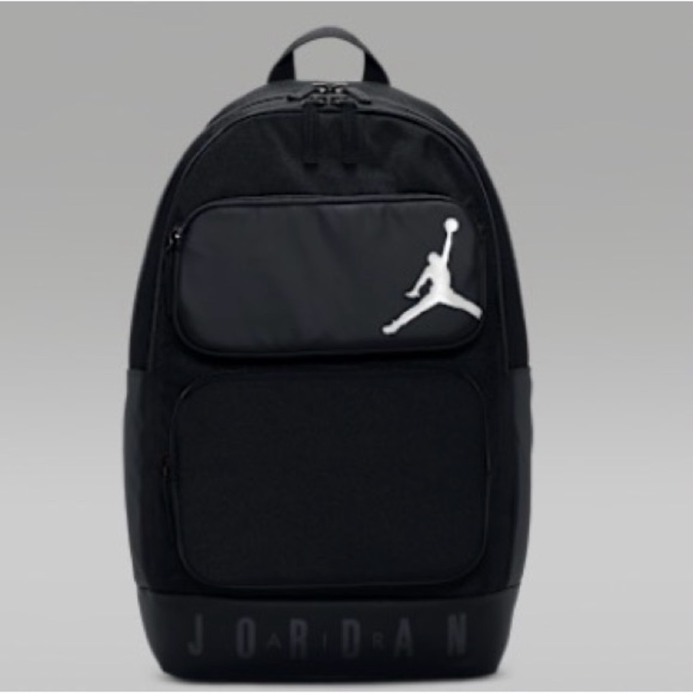 Jordan Large Unisex Cargo Black Adjustable Straps Multi-Compartment Backpack NWT